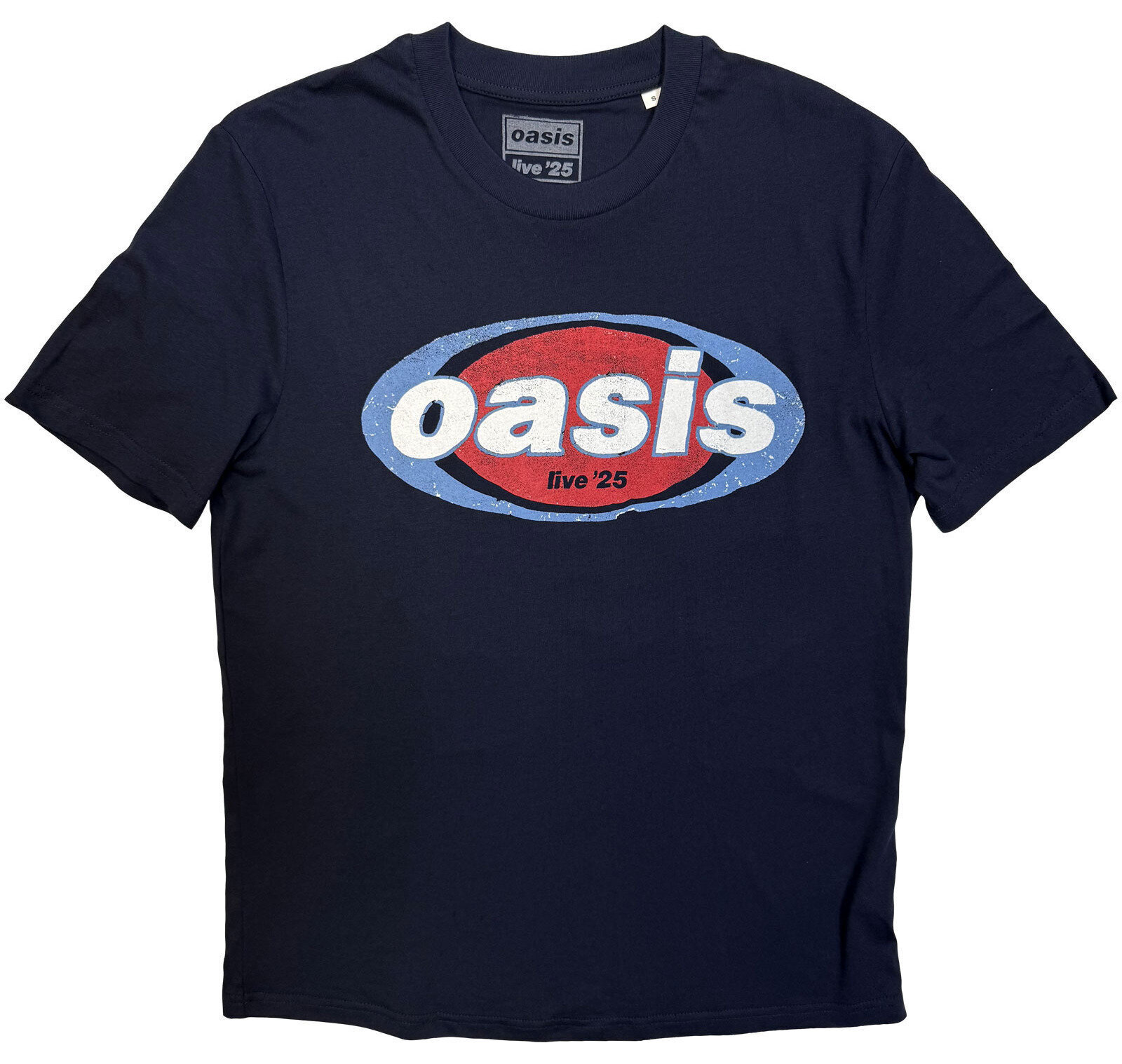 Shirt Oasis Elliptical Logo (Ex-Tour) Navy Blue S Shirt