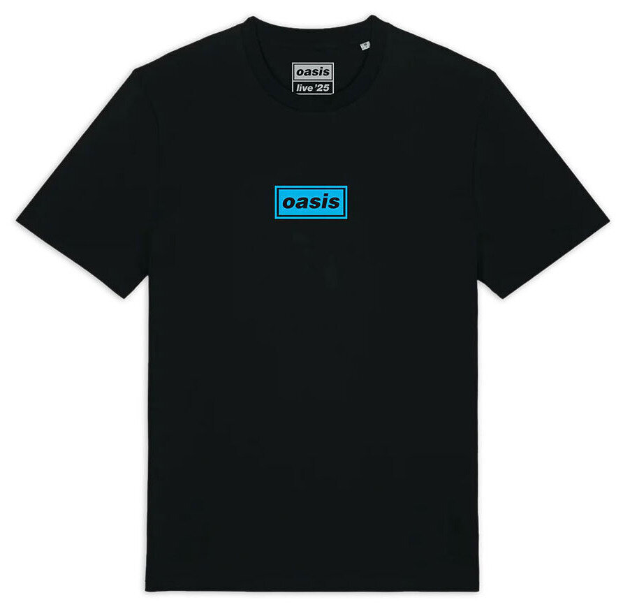 Tricou Oasis Chicago Half Faces Fan Store (Back Print & Ex-Tour) Black L Tricou