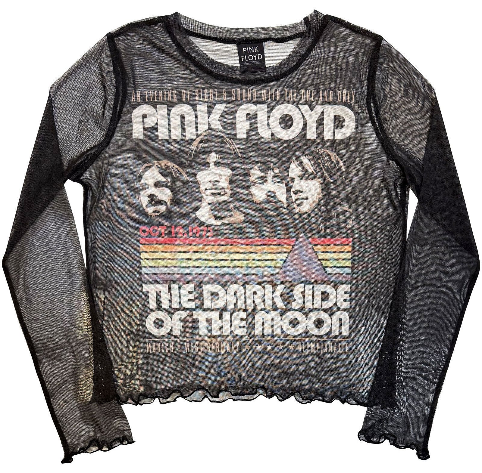 T-Shirt Pink Floyd Vintage Stripes Black XL Damen T-Shirt