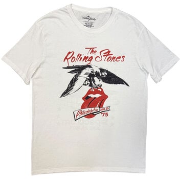 Košulja The Rolling Stones Philadelphia Eagle 1975 (Back Print) White M Košulja - 1