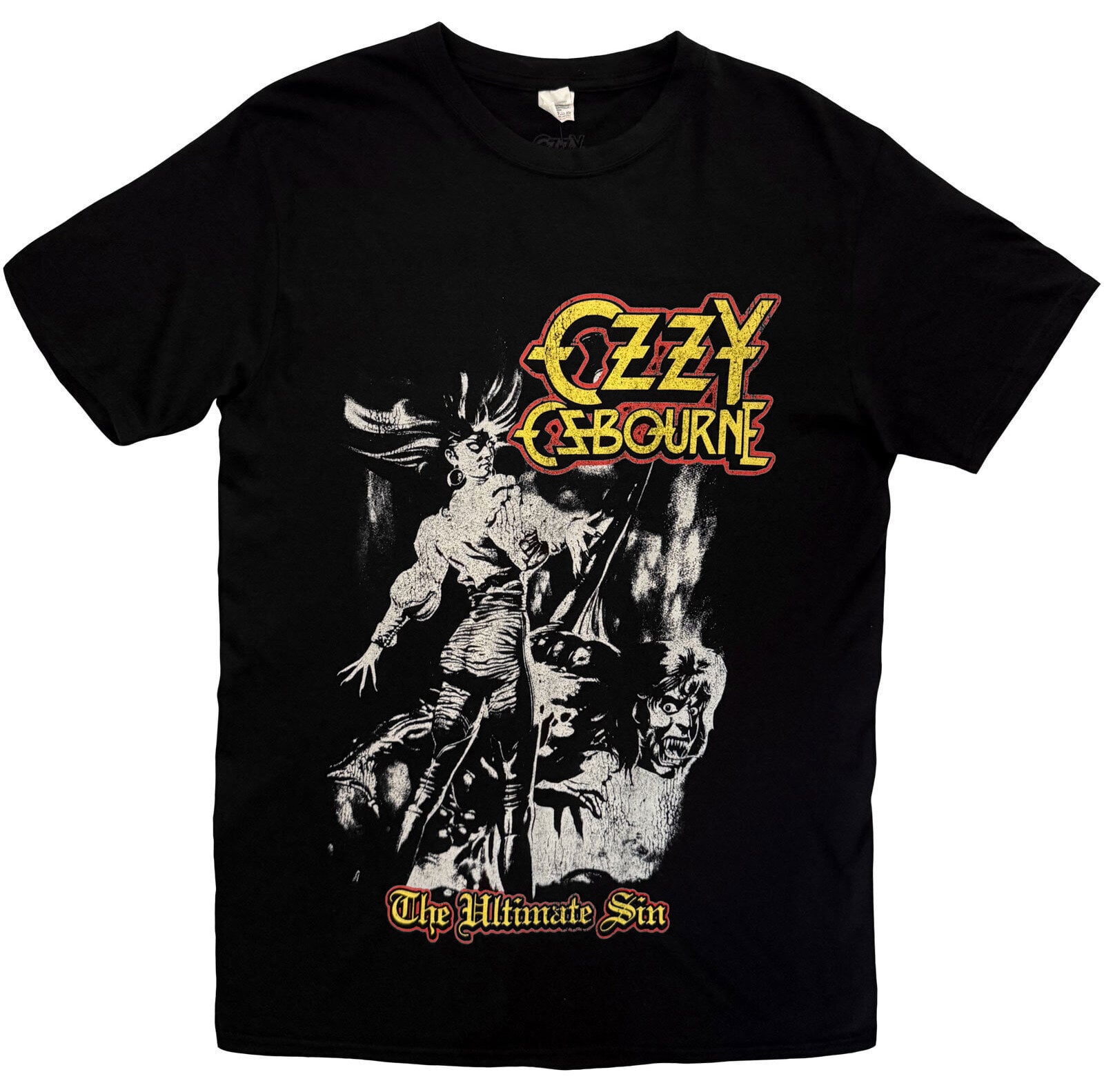 T-Shirt Ozzy Osbourne Ultimate Sin Tribute (Back Print) Black L T-Shirt