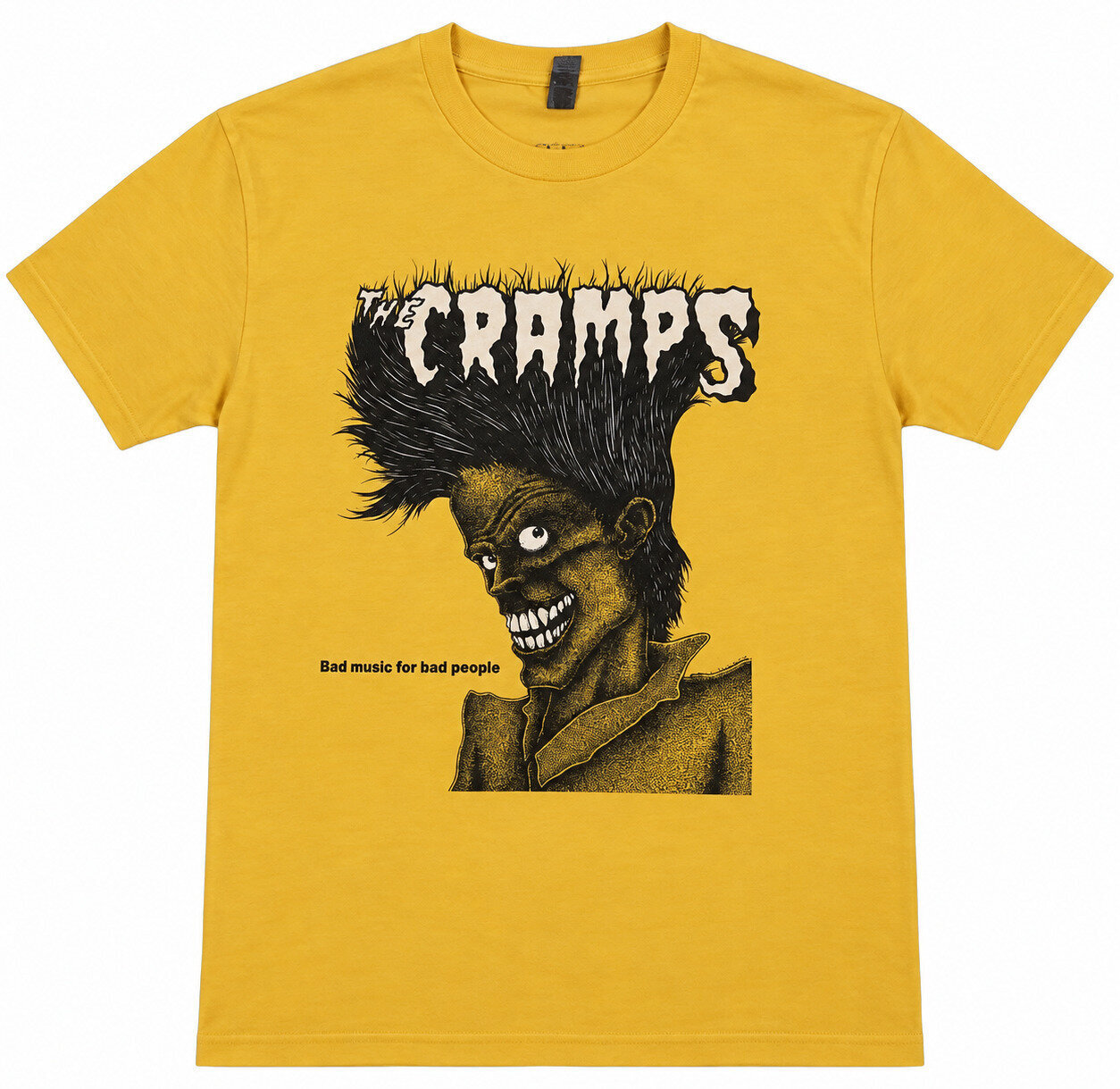 Majica The Cramps Bad Music Yellow 2XL Majica