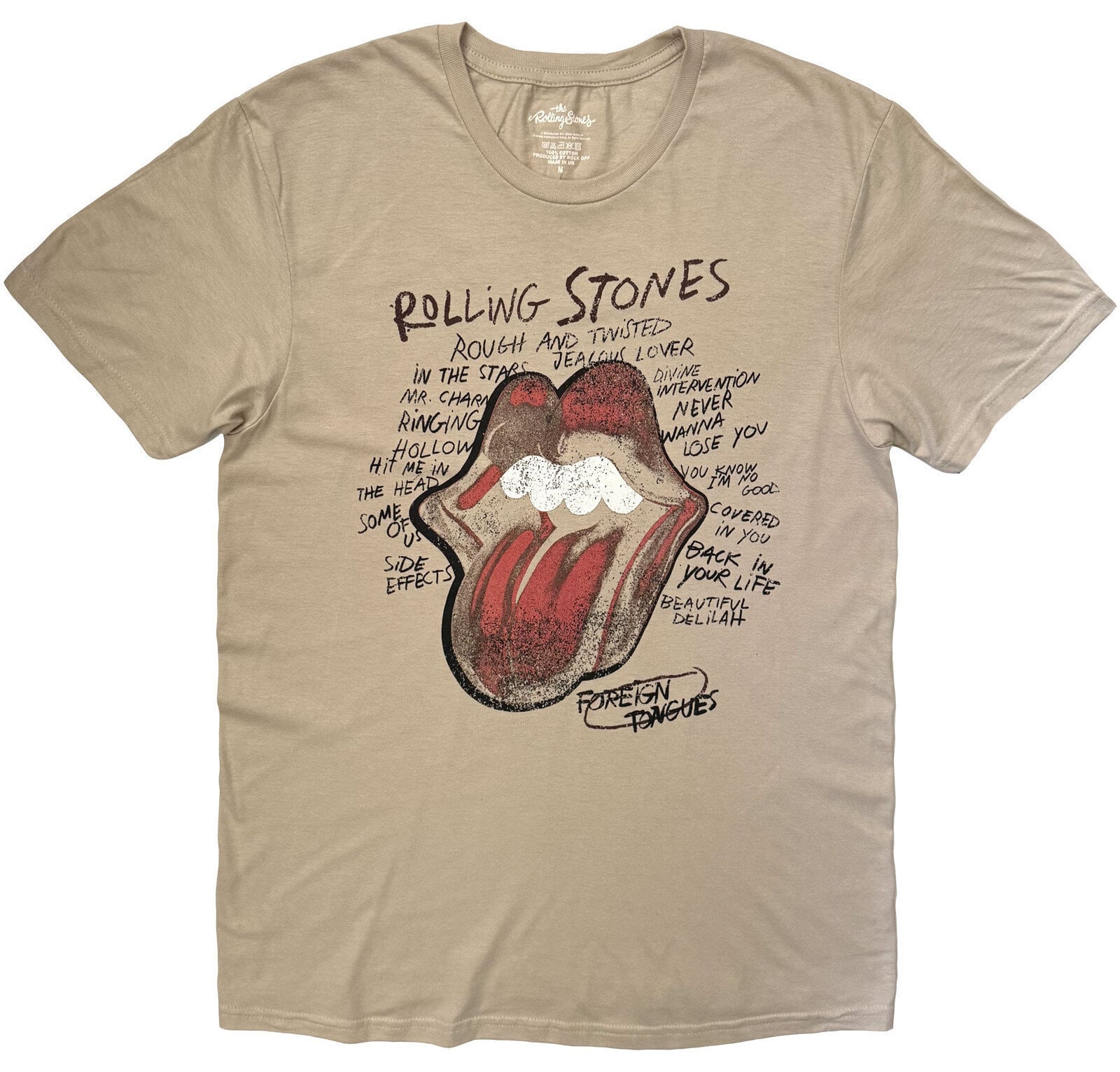 Košulja The Rolling Stones Foreign Tongues Sand XL Košulja