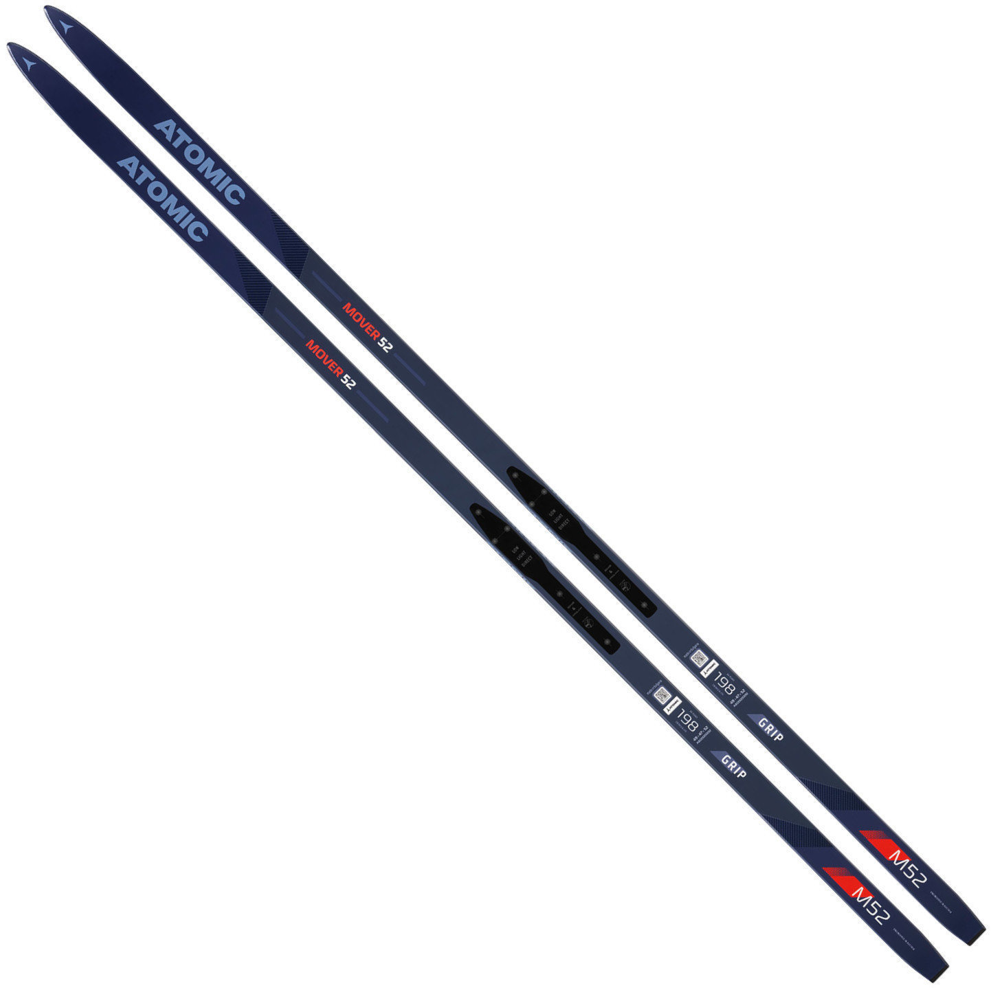 Skis de fond Atomic Mover 52 Grip Blue/Light Blue/Red 191 cm 18/19