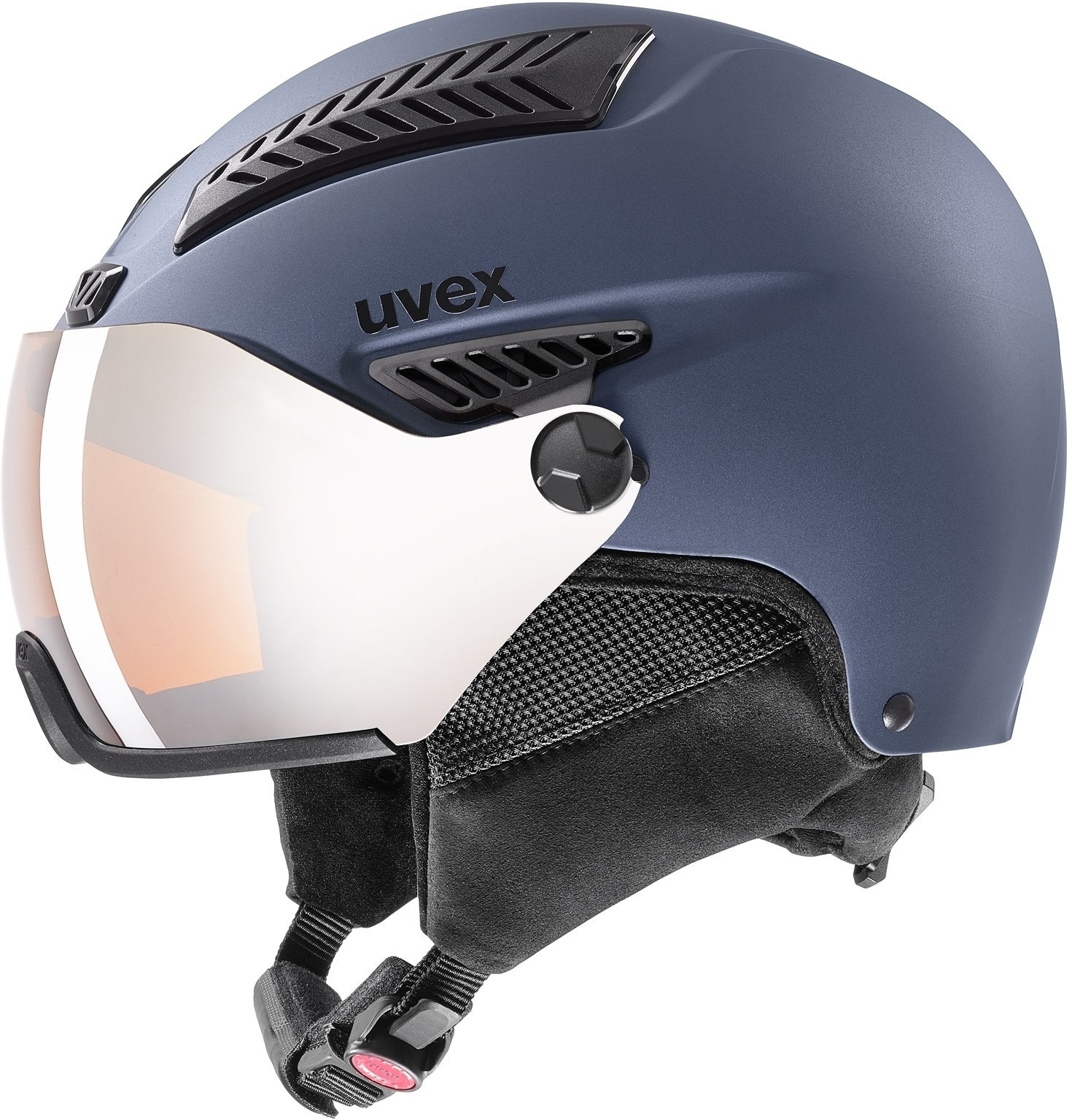 Skihjelm UVEX Hlmt 600 Visor Blue Matt 55-57 cm Skihjelm