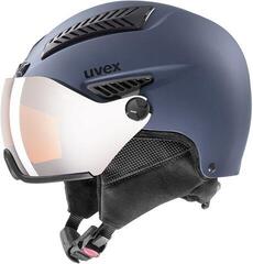 UVEX Hlmt 600 Visor Ski Helmet Blue Mat 57-59 cm 19/20 UVEX Hlmt 600 Visor Ski Helmet Blue Mat 57-59 cm 19/20