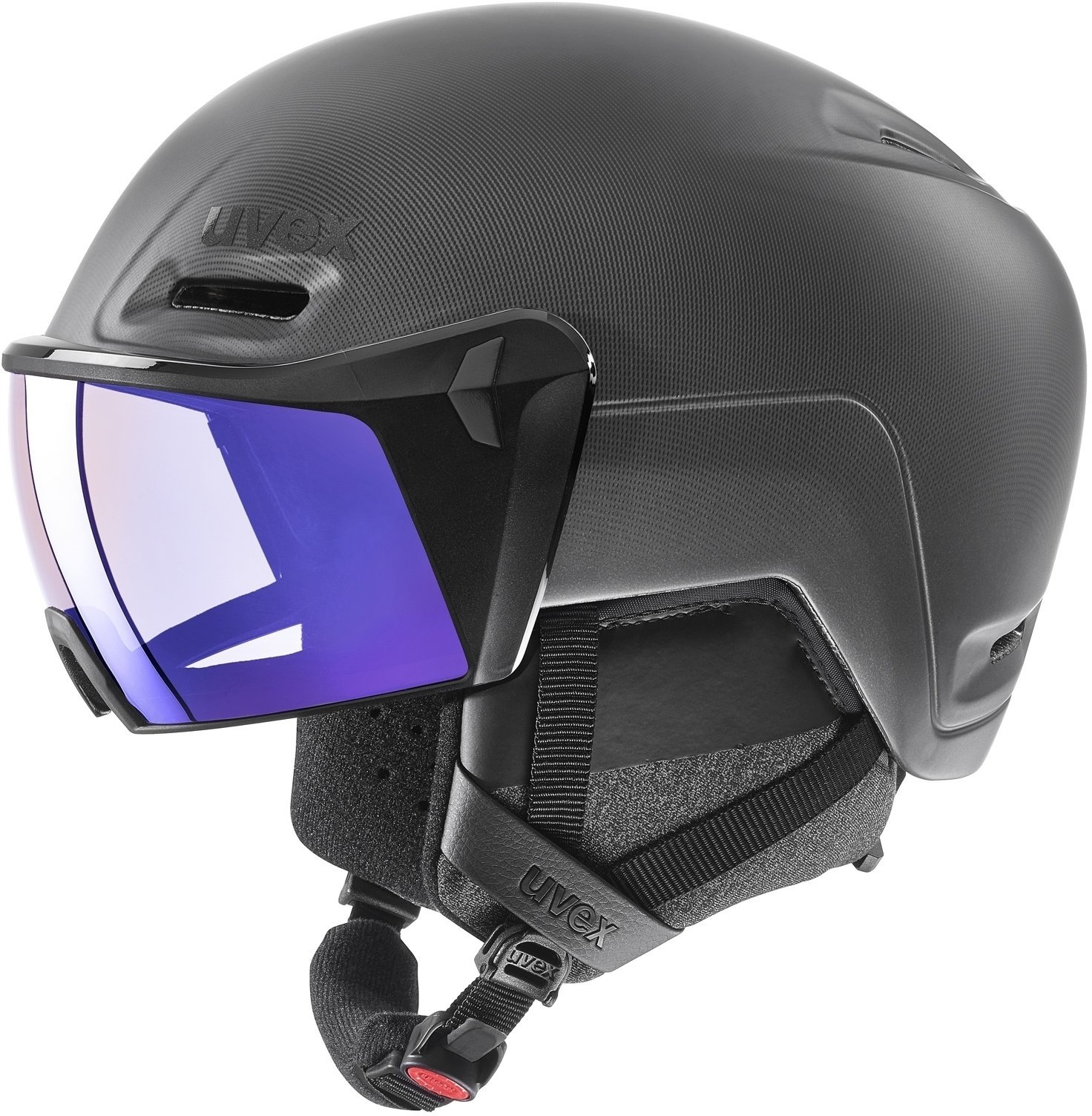Ski Helmet UVEX Hlmt 700 Visor Vario Black Mat 55-59 cm Ski Helmet