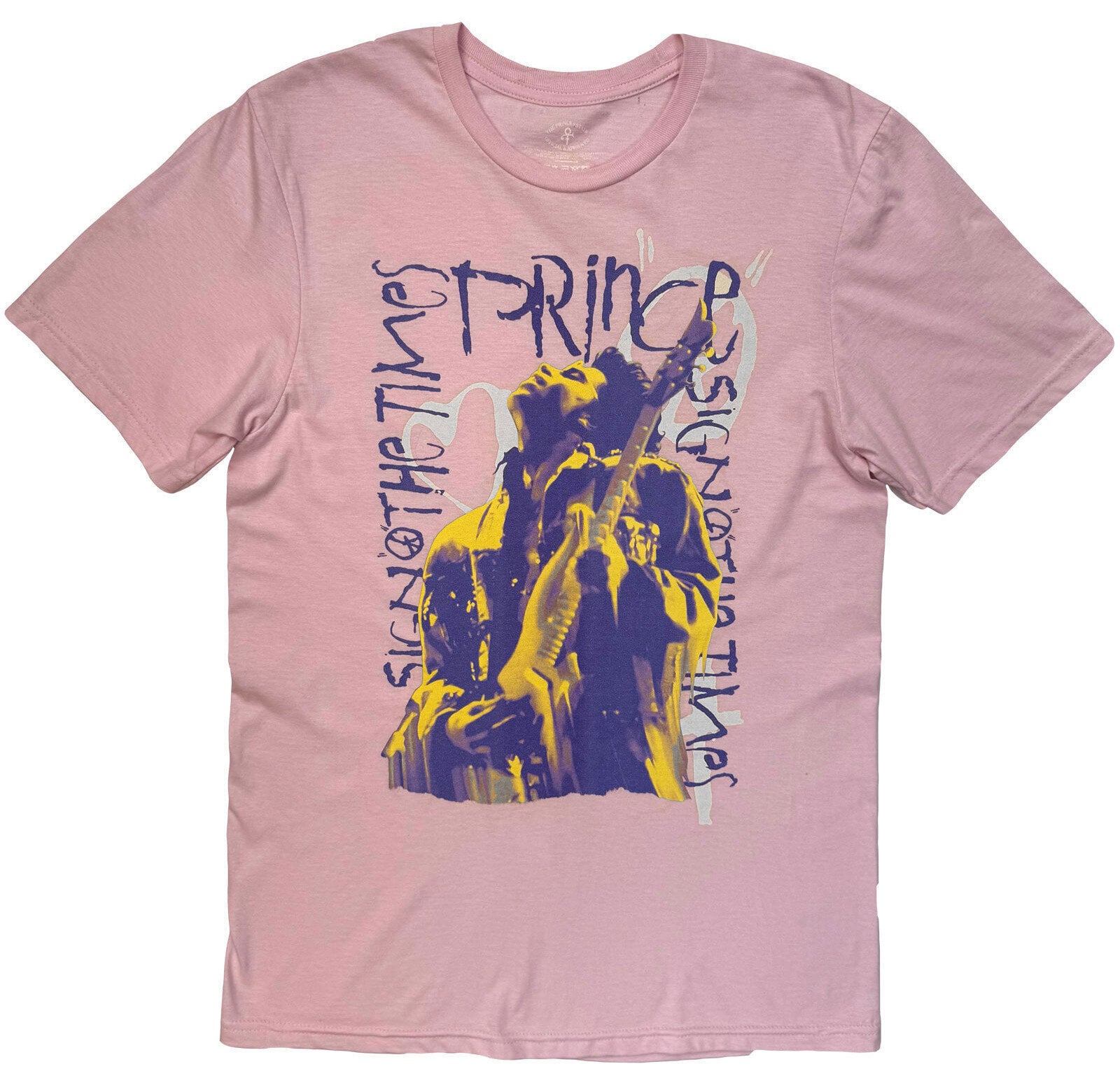 Košulja Prince Sign Of The Times Guitar (Back Print) Pink M Košulja