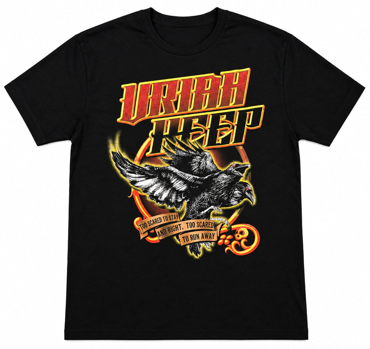 T-shirt Uriah Heep Twin Ravens Black S T-shirt