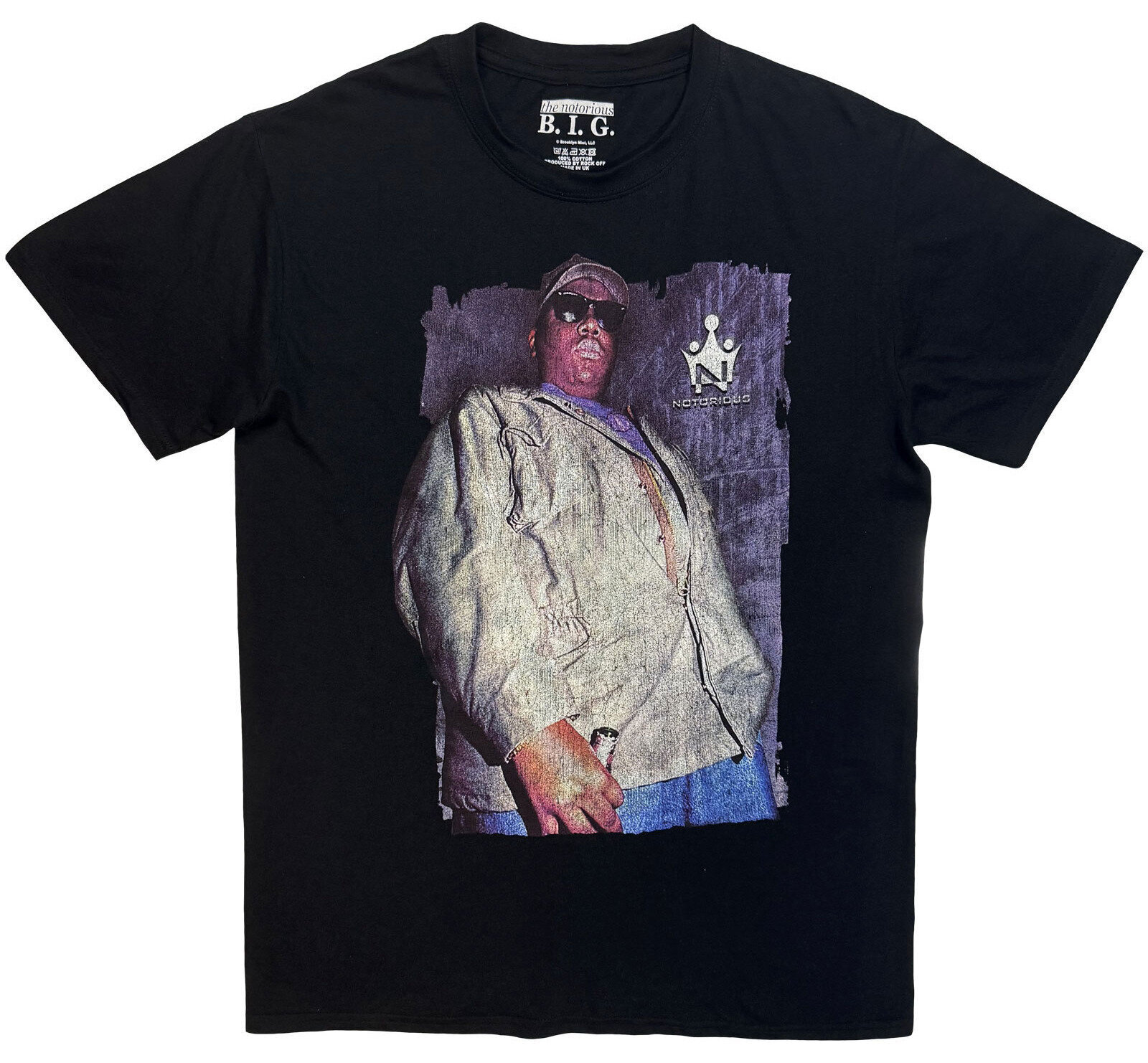 Tricou Notorious B.I.G. Biggie With Bottle Black M Tricou