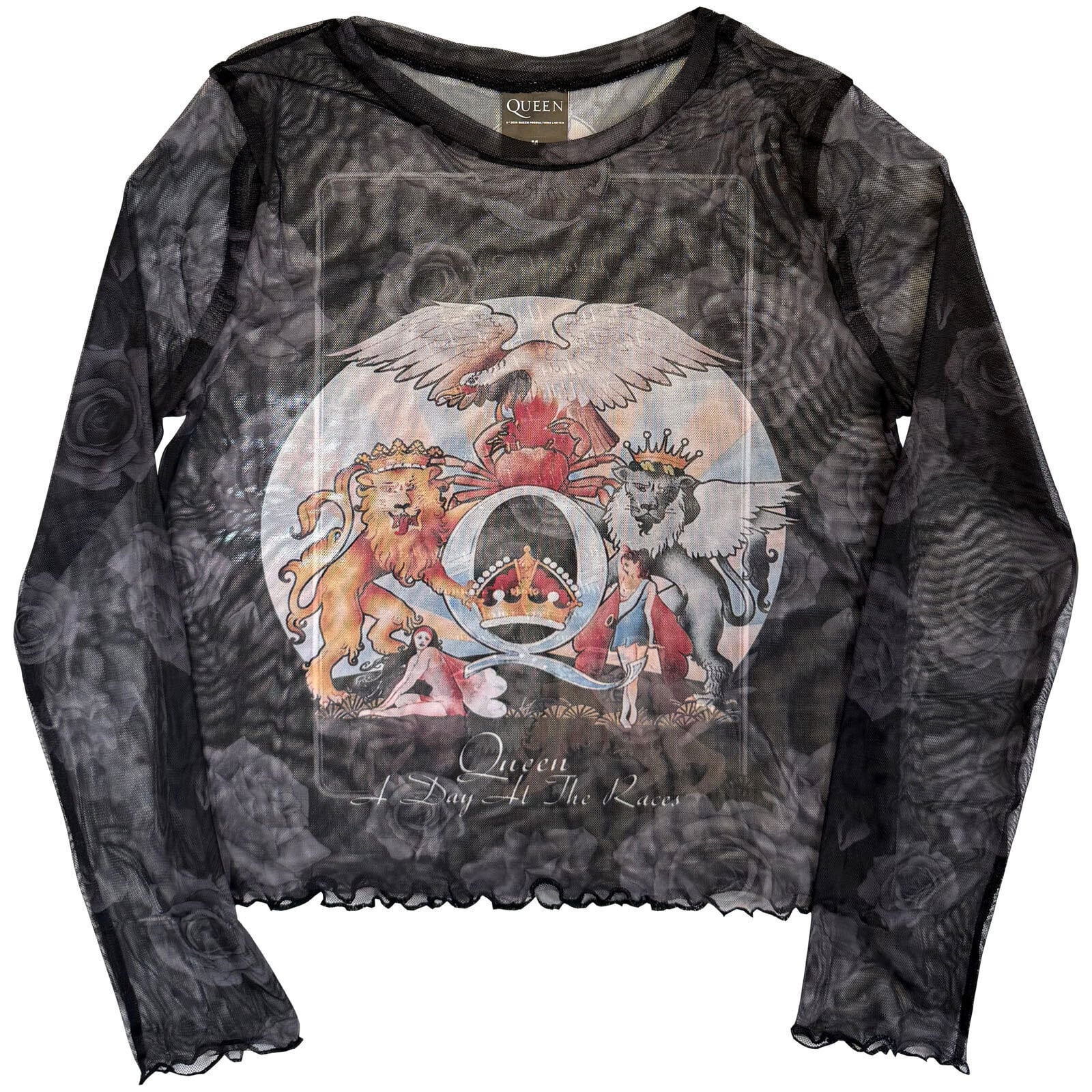 Tricou Queen A Day At The Races (Front & Back) Black L Damă Tricou