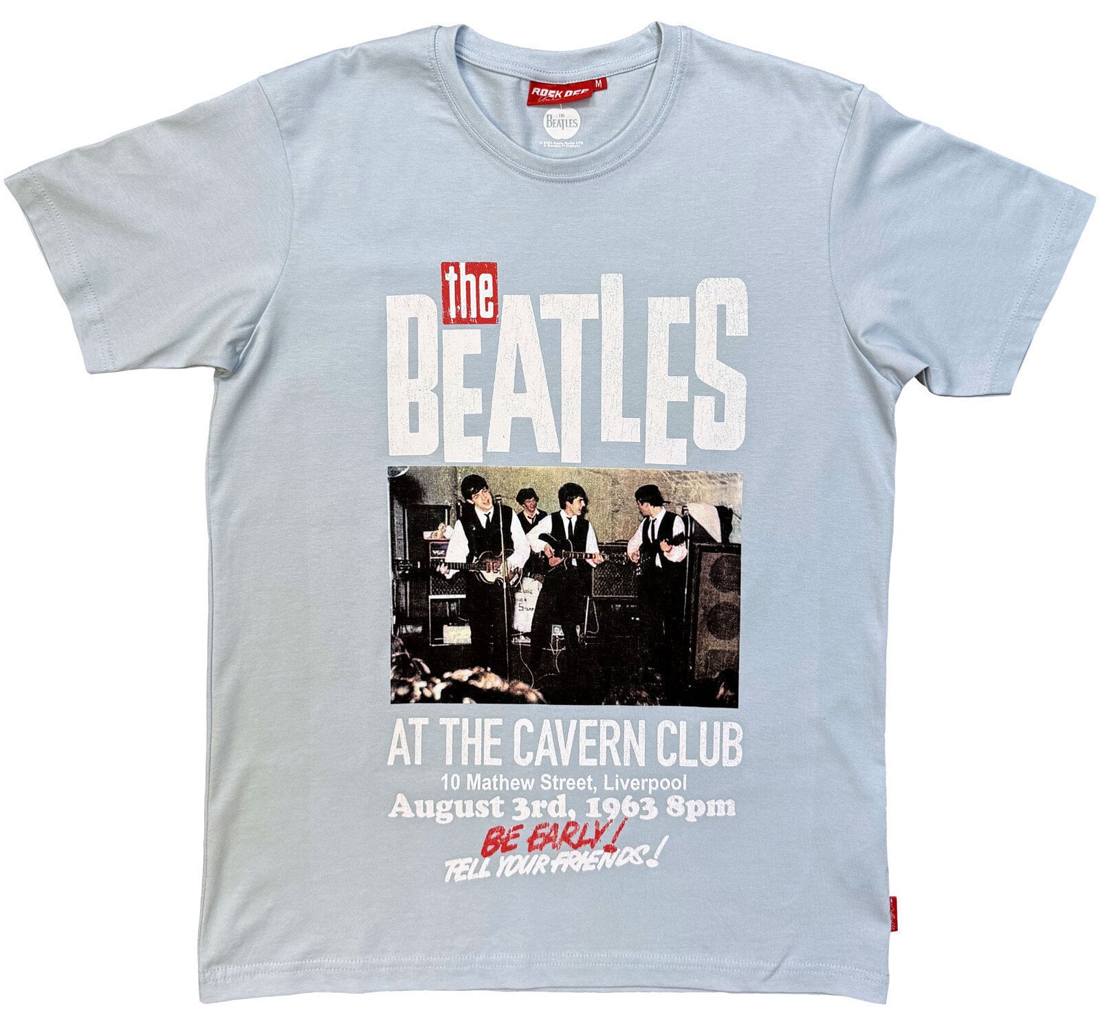 T-krekls The Beatles Cavern (Back Print) Light Blue M T-krekls