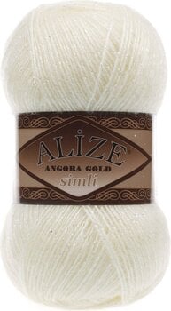 Fire de tricotat Alize Angora Gold Simli 01 1 Fire de tricotat - 1