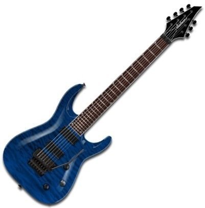 Guitarra eléctrica de 7 cuerdas Jackson SLATXSD 3-7 Trans Blue
