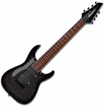 8-string electric guitar Jackson JS32-8Q Dinky Transparent Black - 1