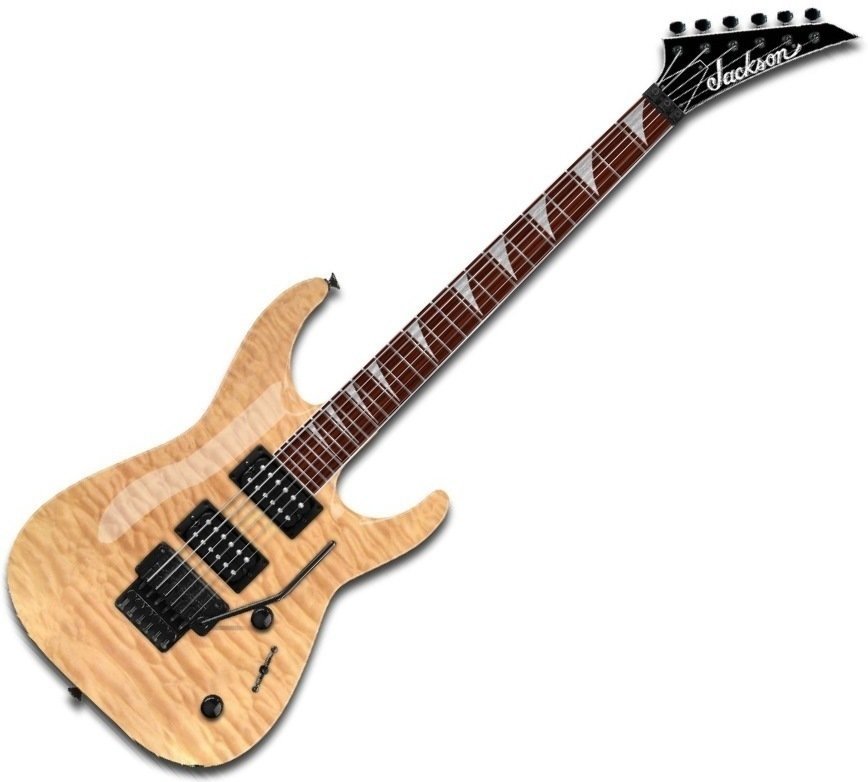 Elektrisk gitarr Jackson JS32Q Dinky DKA QM Natural Blonde