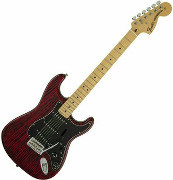 Električna kitara Fender Limited Edition Sandblasted Strat Crimson Red Transparent - 1