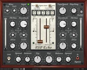Plug-in de software para processadores FX PSP Audioware Echo (Produto digital)