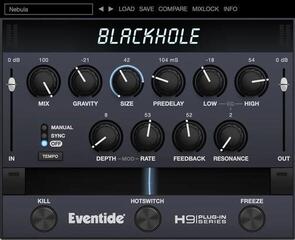 Plug-in de software para processadores FX Eventide Blackhole (Produto digital)