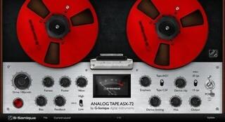 Software de studio Plug-In Efect G-Sonique Analog Tape ASX-72 (Produs digital)