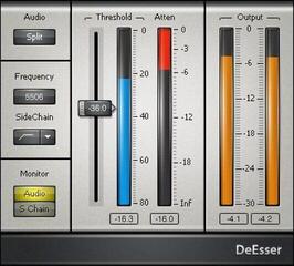 Plug-in de software para processadores FX Waves DeEsser (Produto digital)