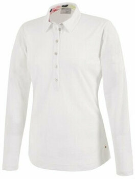 Polo Shirt Galvin Green Melinda Ventil8 Long Sleeve Womens Polo Shirt White M - 1