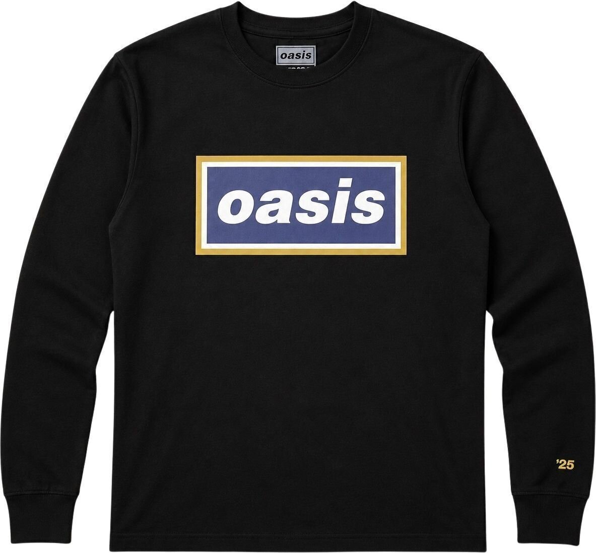 T-särk Oasis Navy Gold Logo (Ex-Tour) Black S T-särk