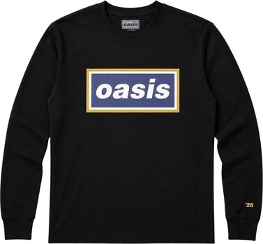 T-krekls Oasis Navy Gold Logo (Ex-Tour) Black XL T-krekls - 1