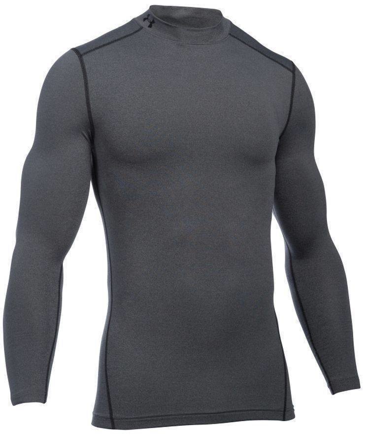 Thermo ondergoed Under Armour ColdGear Compression Mock Carbon Heather 2XL