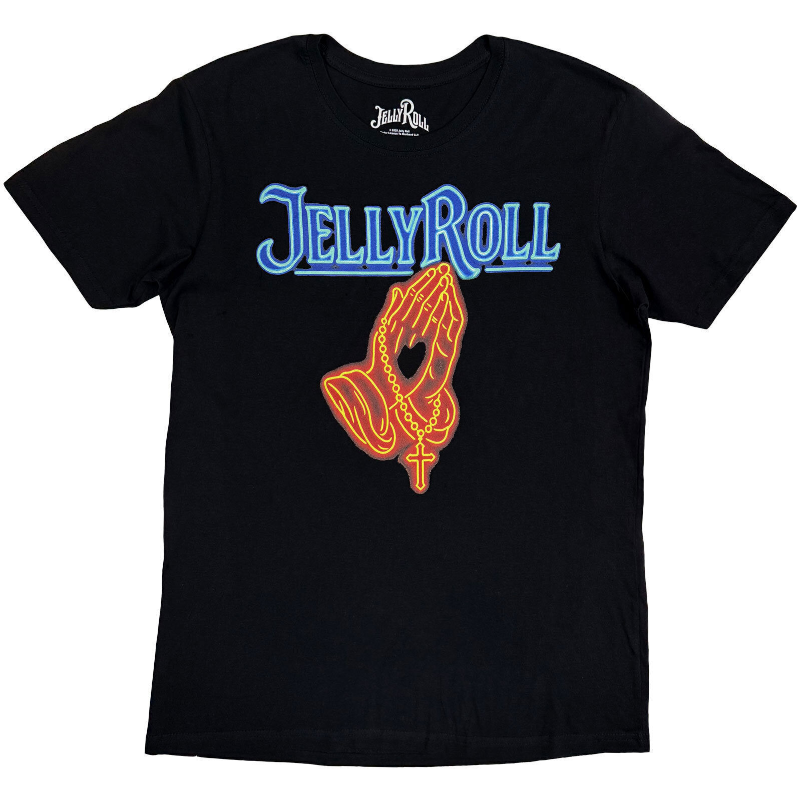 T-krekls Jelly Roll Save Me Neon (Back Print) Black 2XL T-krekls