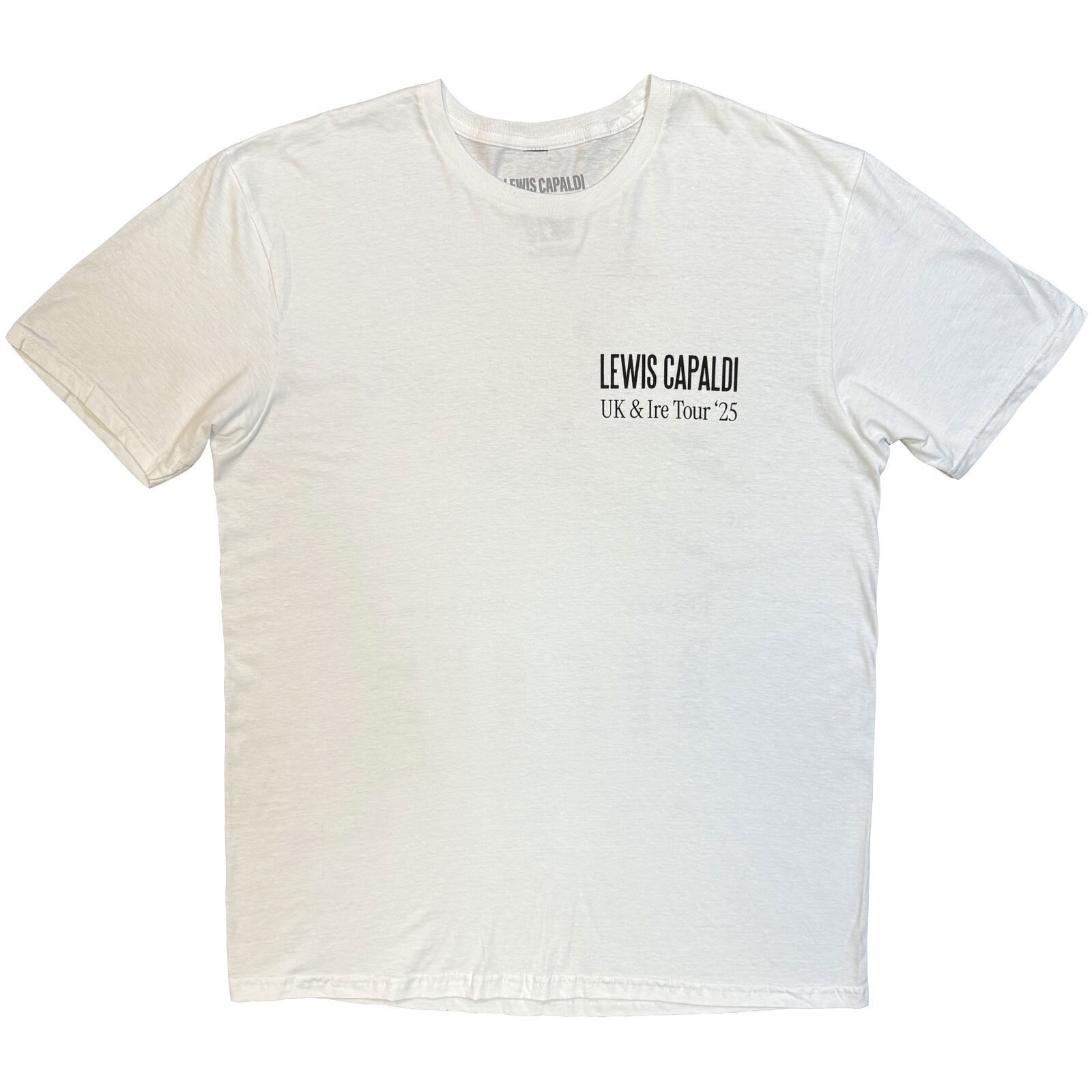 Košulja Lewis Capaldi Flowers UK Tour '25 (Back Print, Ex-Tour) White S Košulja