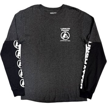 Риза Linkin Park Unshatter (Back Print & Sleeve Print) Charcoal Grey & Black L Риза - 1