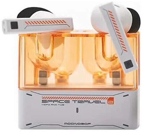 Căști In-ear fără fir Moondrop Space Travel 2 Alb/Portocaliu Căști In-ear fără fir