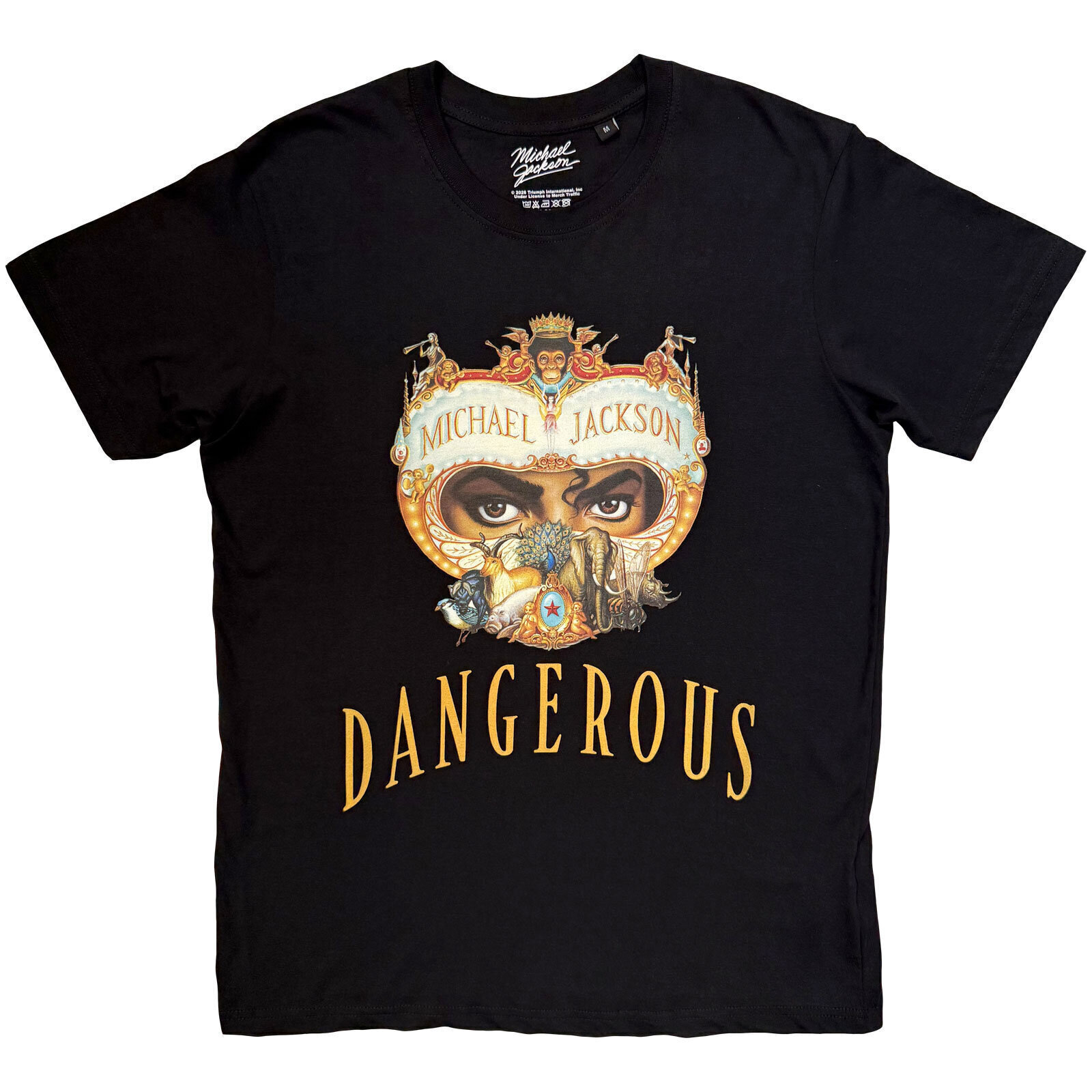 Košulja Michael Jackson Dangerous World Tour (Back Print) Black S Košulja