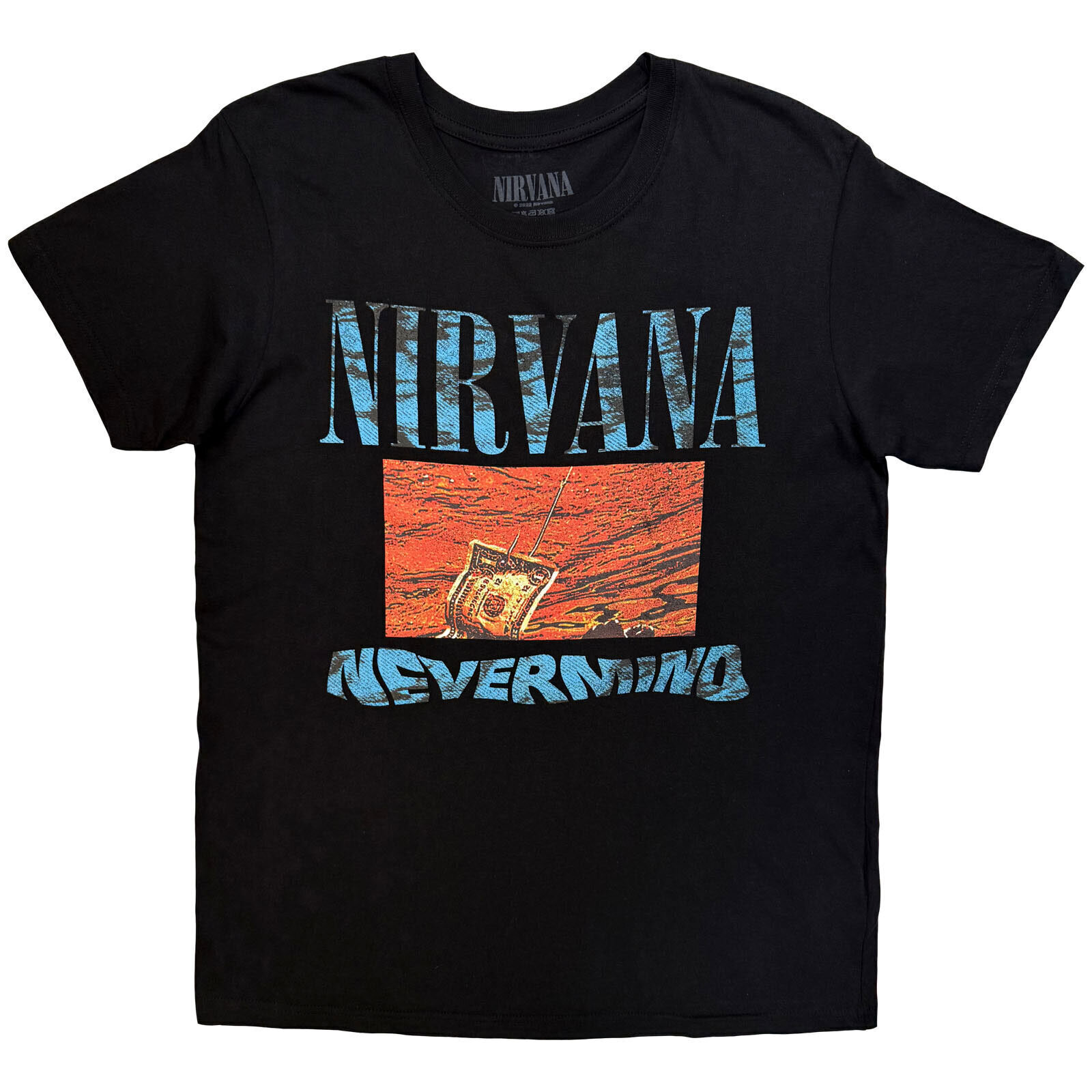 Tricou Nirvana Waves (Back Print) Black XL Tricou