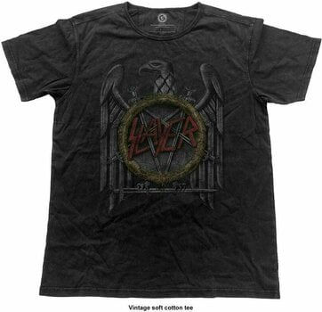 T-Shirt Slayer T-Shirt Vintage Eagle Black 2XL - 1