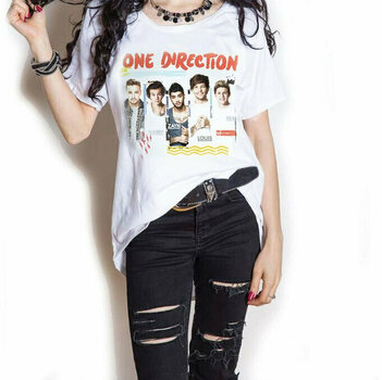 T-shirt One Direction T-shirt Individual Shots Blanc M - 1