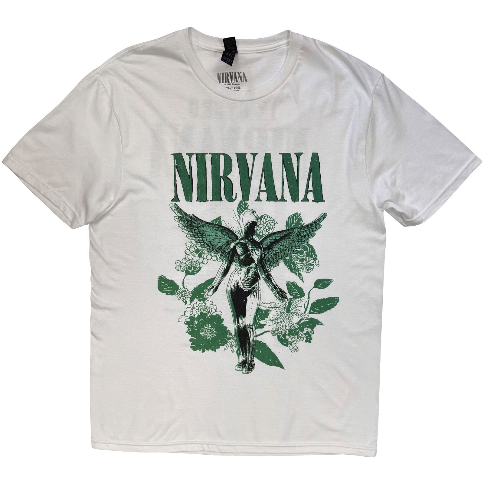Košulja Nirvana In Utero Green (Back Print) White S Košulja