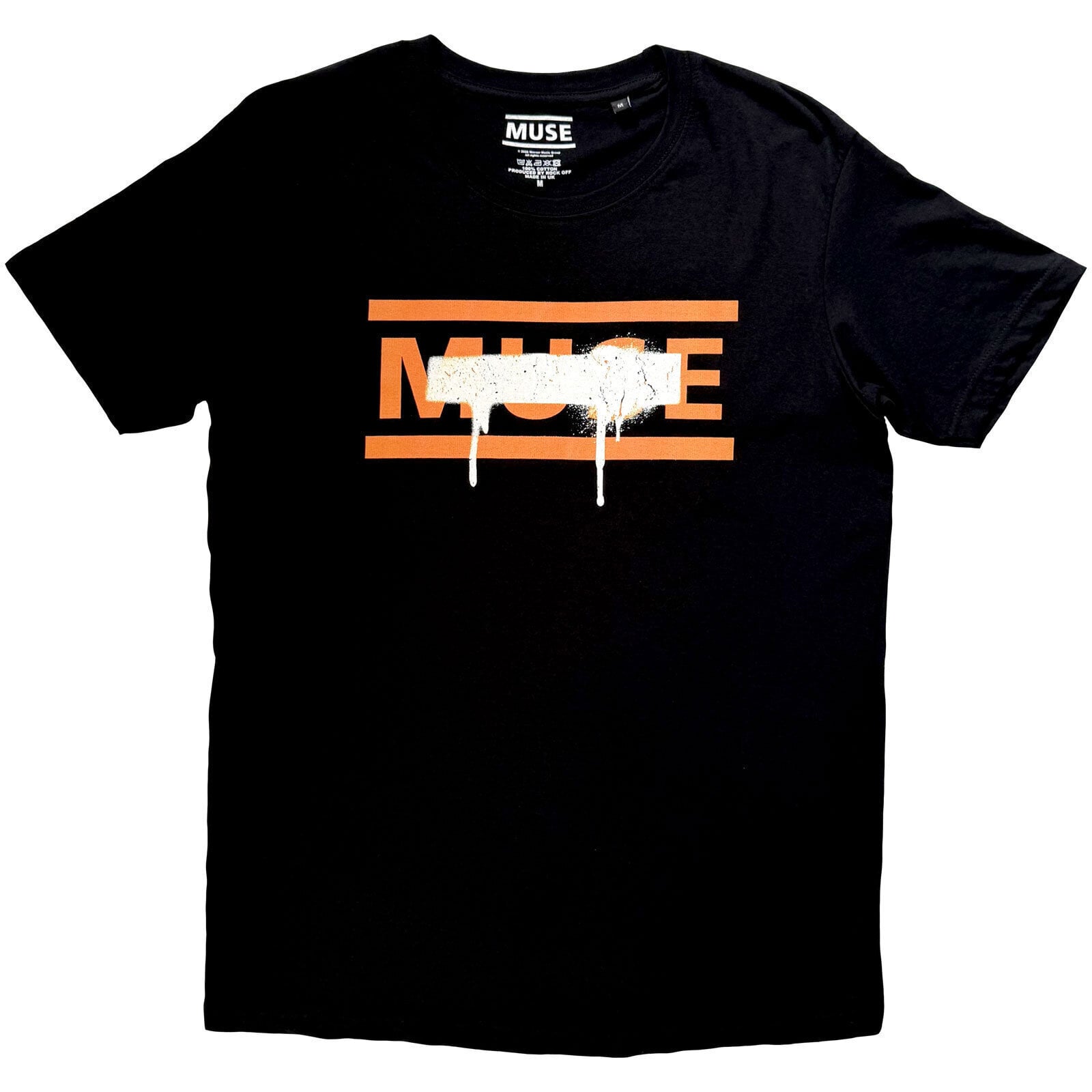Skjorte Muse Grafitti Tracklist (Back Print) Black XL Skjorte