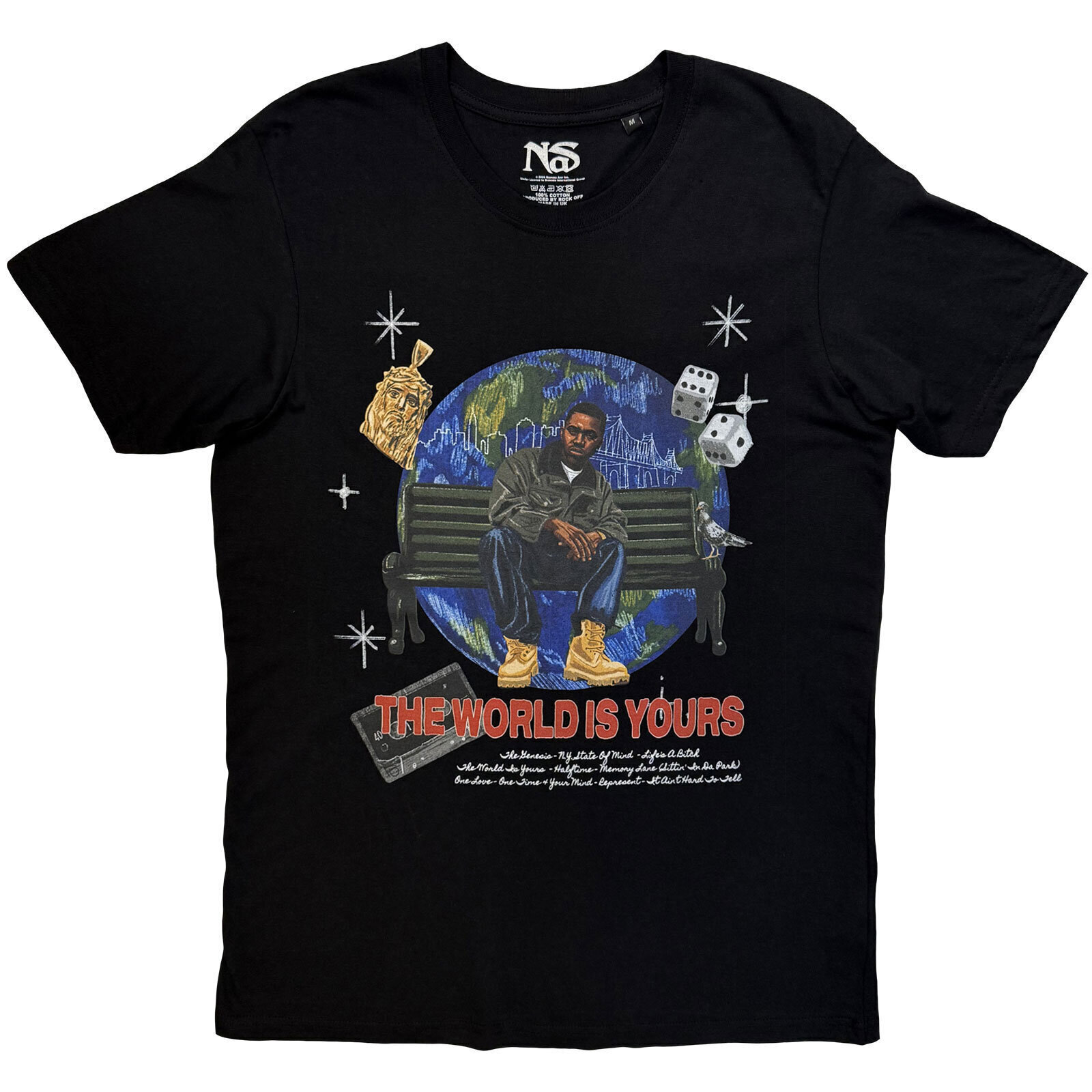 Košulja Nas The World Is Yours (Back Print) Black M Košulja