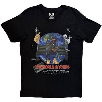 Košulja Nas The World Is Yours (Back Print) Black M Košulja - 1
