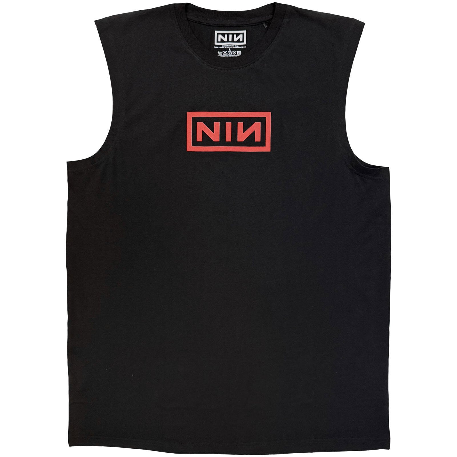 Košulja Nine Inch Nails Red Logos (Back Print) Black L Košulja