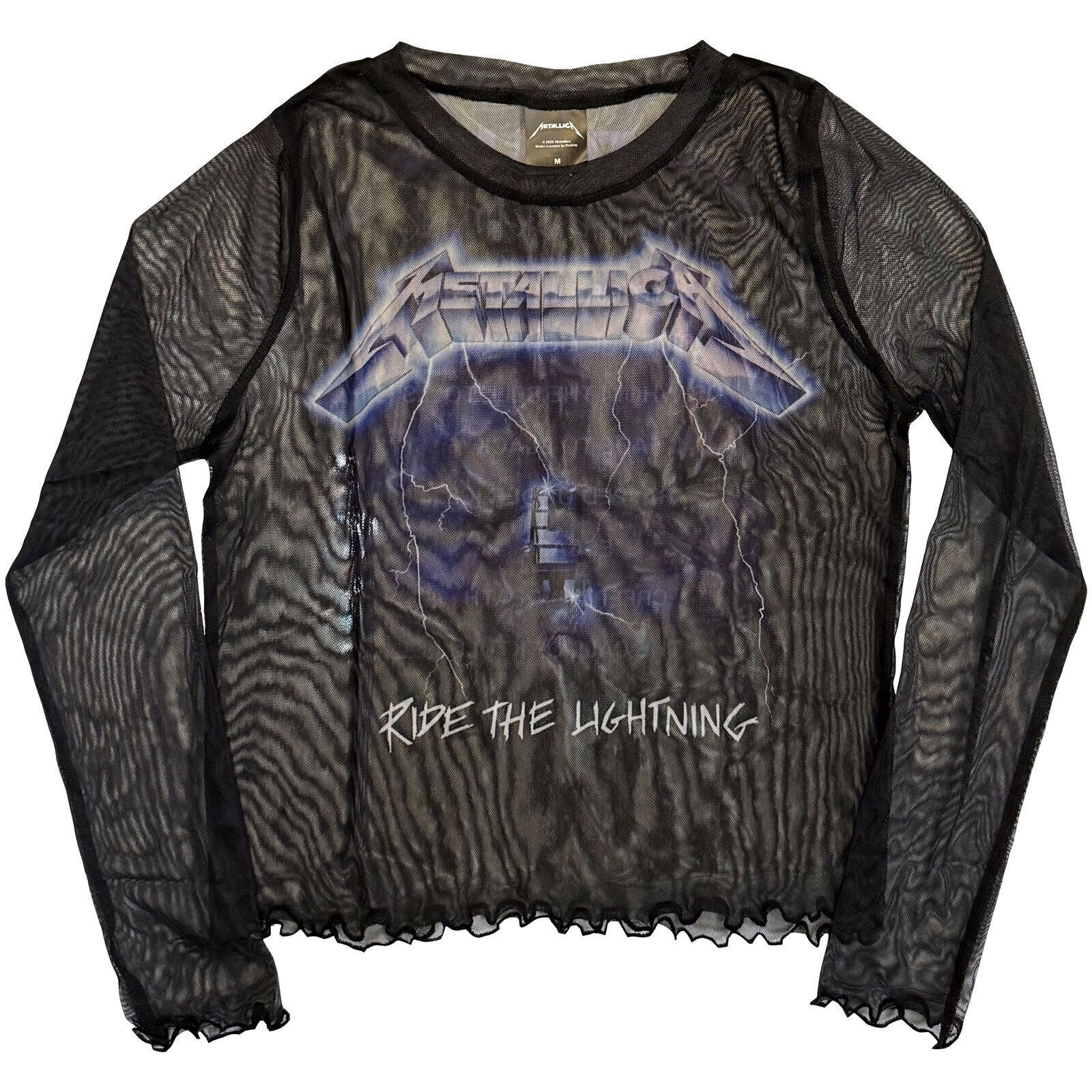 T-skjorte Metallica Ride The Lightning (Back Print) Black 2XL Ladies T-skjorte