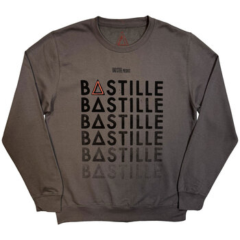Kapuco Bastille Repeat Logo (Back Print, Ex-Tour) Charcoal Grey L Kapuco - 1