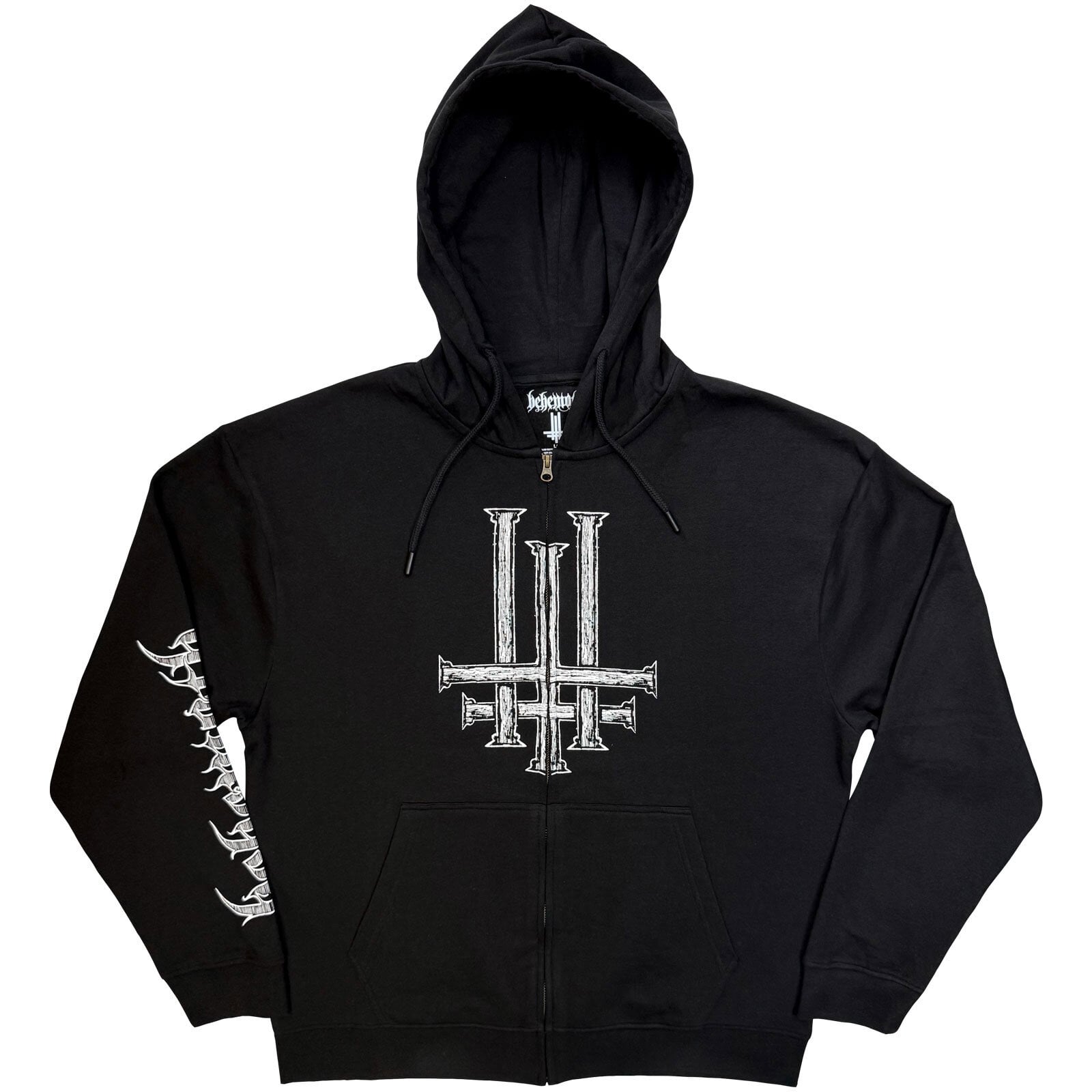 Kapuco Behemoth Crucified (Back & Sleeve Print) Black XL Kapuco
