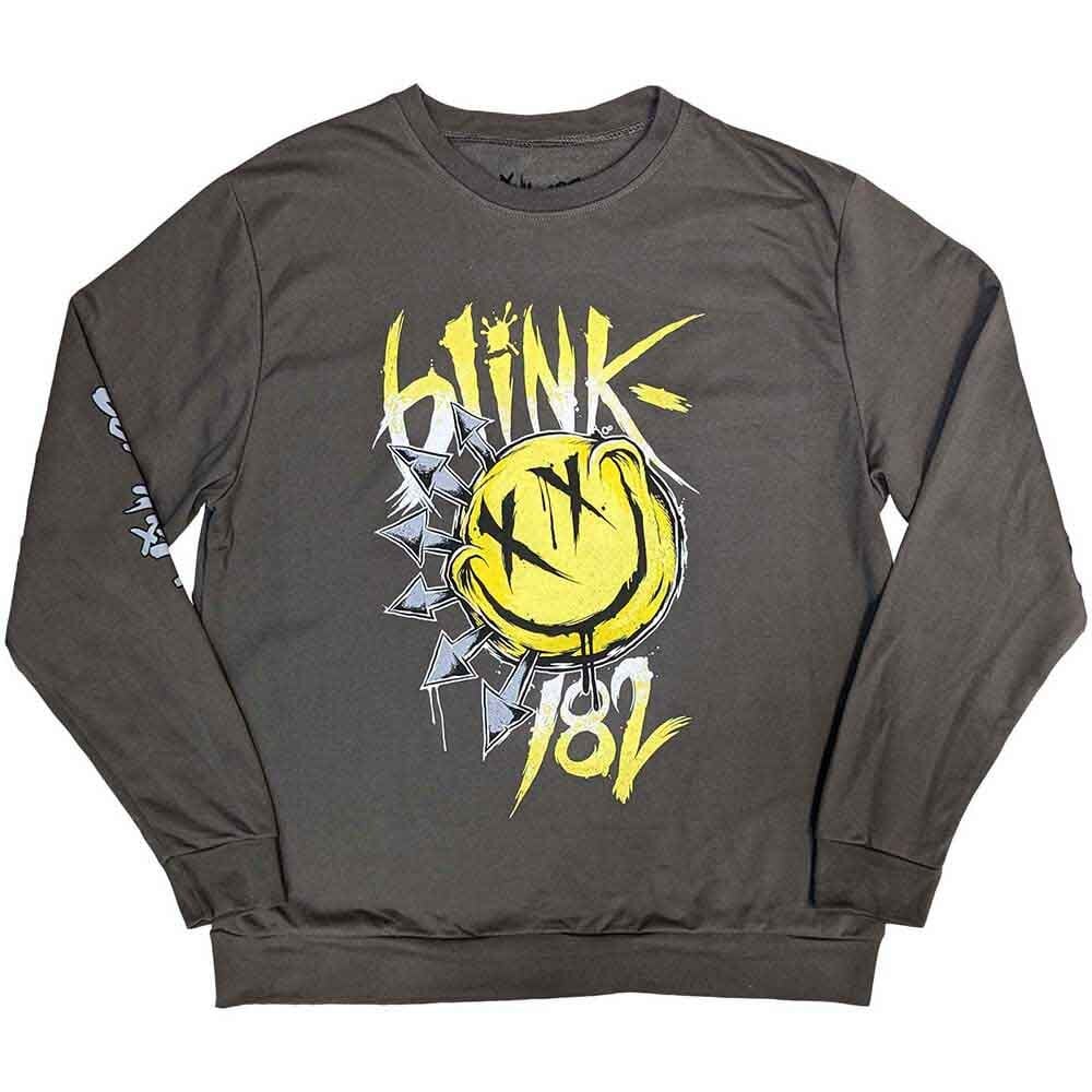 Kapuco Blink-182 Big Smile (Sleeve Print) Charcoal Grey XL Kapuco