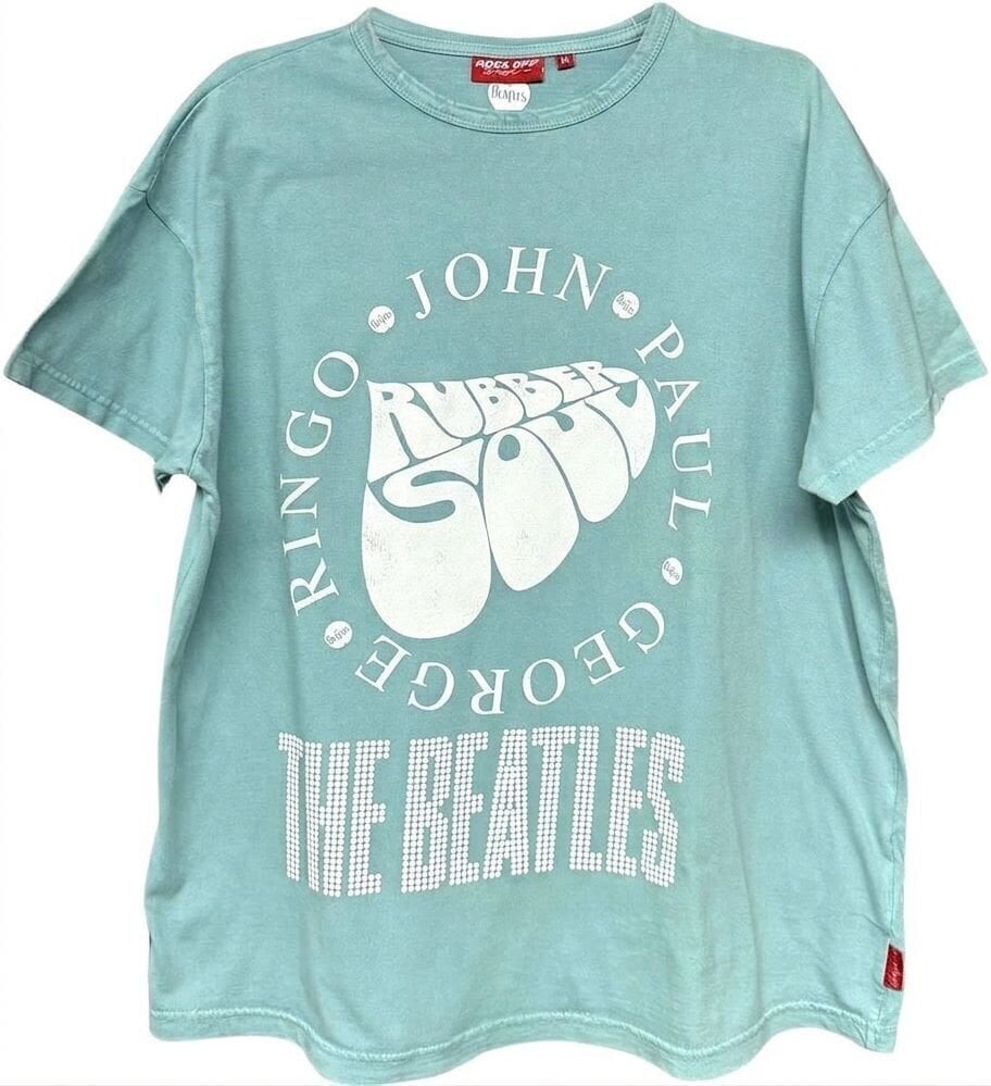 T-krekls The Beatles Rubber Soul Circle Blue S Sieviešu T-krekls