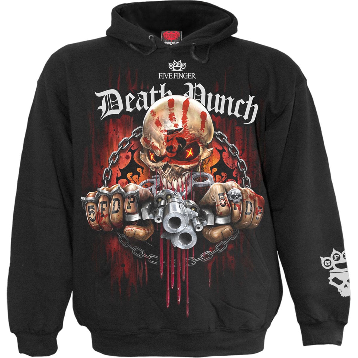 Kapuco Five Finger Death Punch Assassin (Back & Sleeve Print) Black L Kapuco