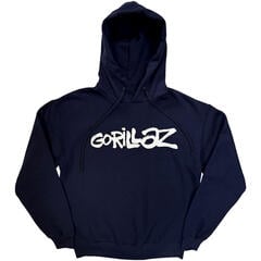 Hettegenser Gorillaz Cracker Island (Back Print) Navy Blue XS Hettegenser