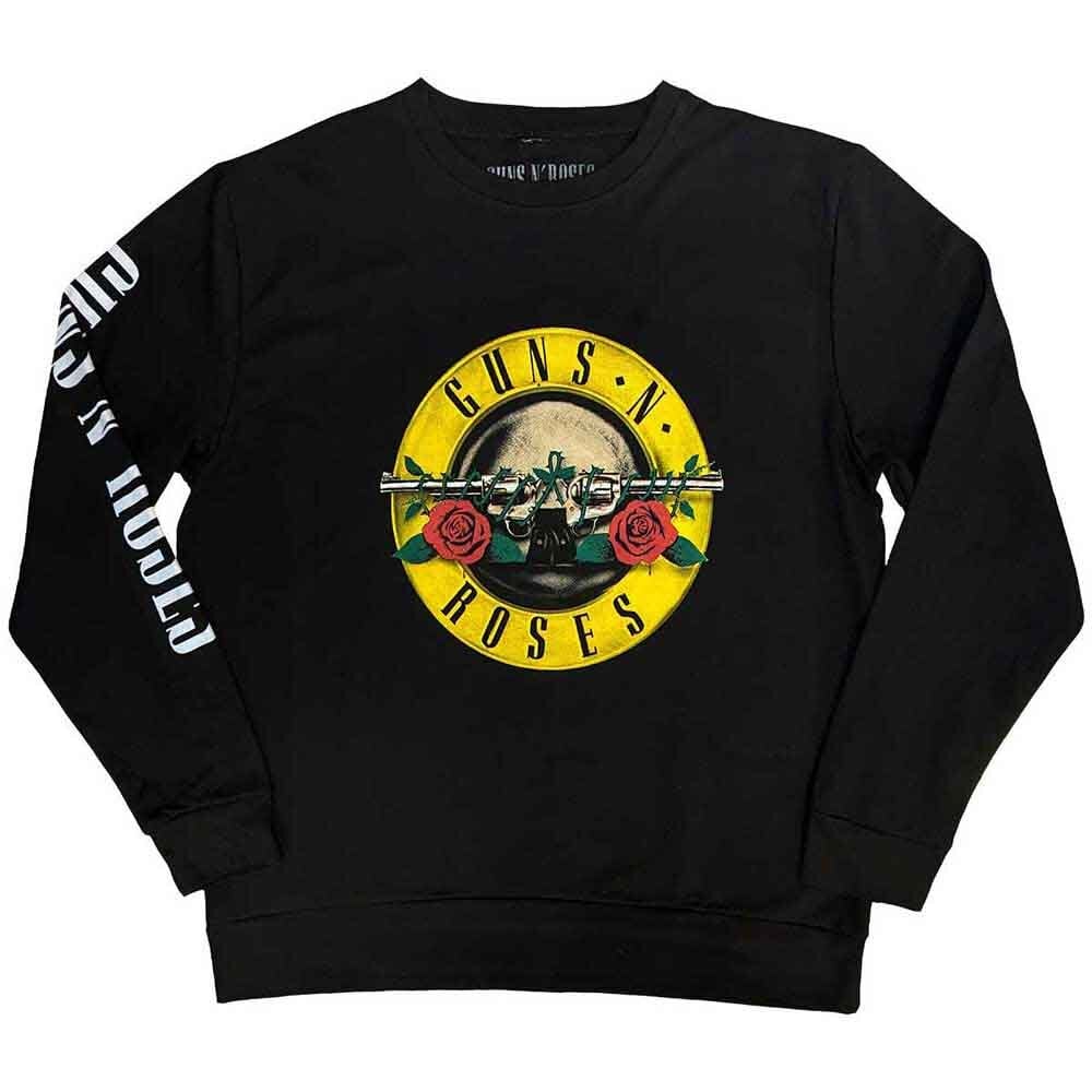 Hoodie Guns N' Roses Classic Logo (Sleeve Print) Black M Hoodie